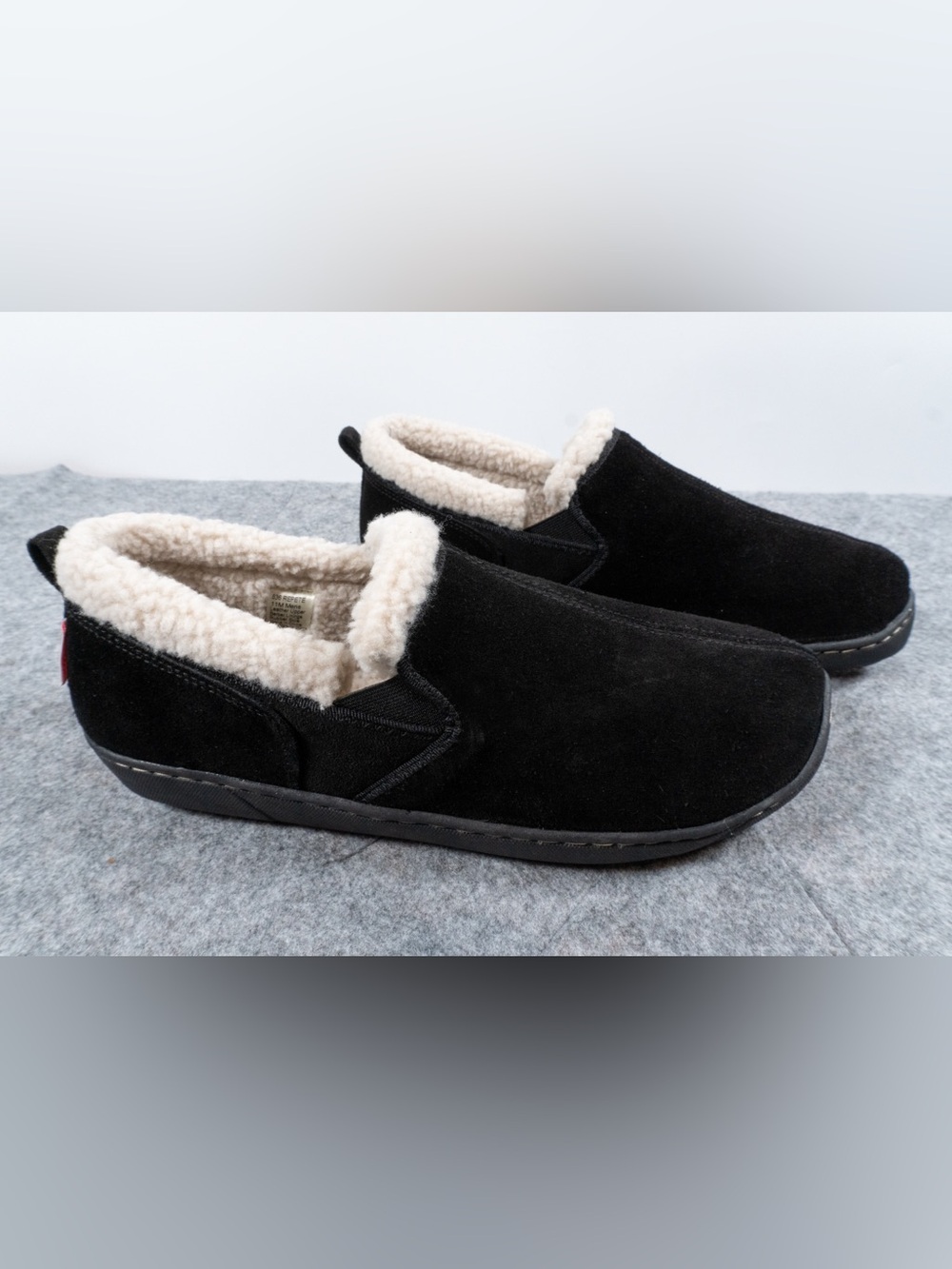 Softmoc Repete Men's Suede Slippers Black Size 11